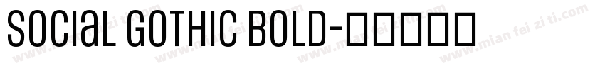 Social Gothic Bold字体转换